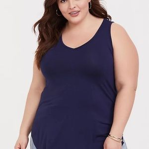 Brand New Torrid Super Soft Navy Tunic Tank - 3X